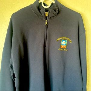 P&co Navy Blue Quarter Zip Sweater XXL